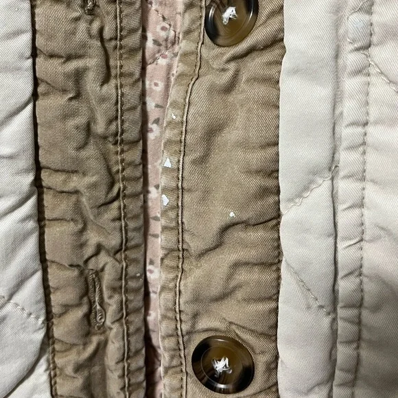 BLANK NYC Quilted Reversible Floral Jacket Women's Cream Pink Size XS - Picture 7 of 11